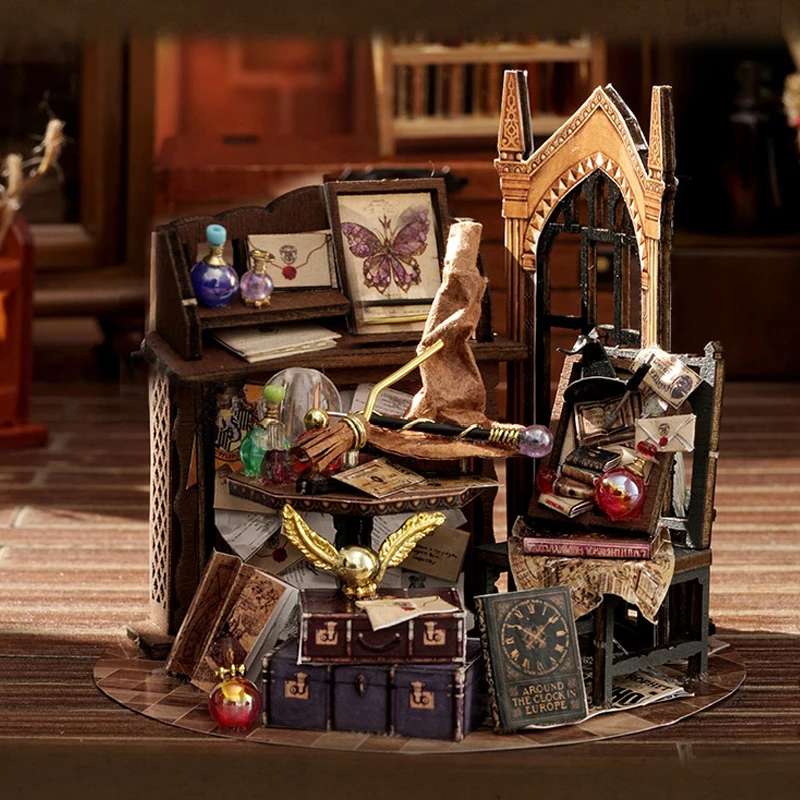 Wooden Mini DIY Doll House Kit For Making And Assembling Room Models Toys Home And Bedroom Decorations With Furniture Dollhouse
