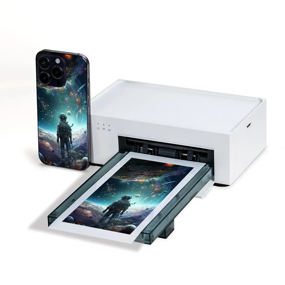 Small Photo Printer Customizable Mobile Phone Back   Sticker Printer for Screen Protector Cutting Machine