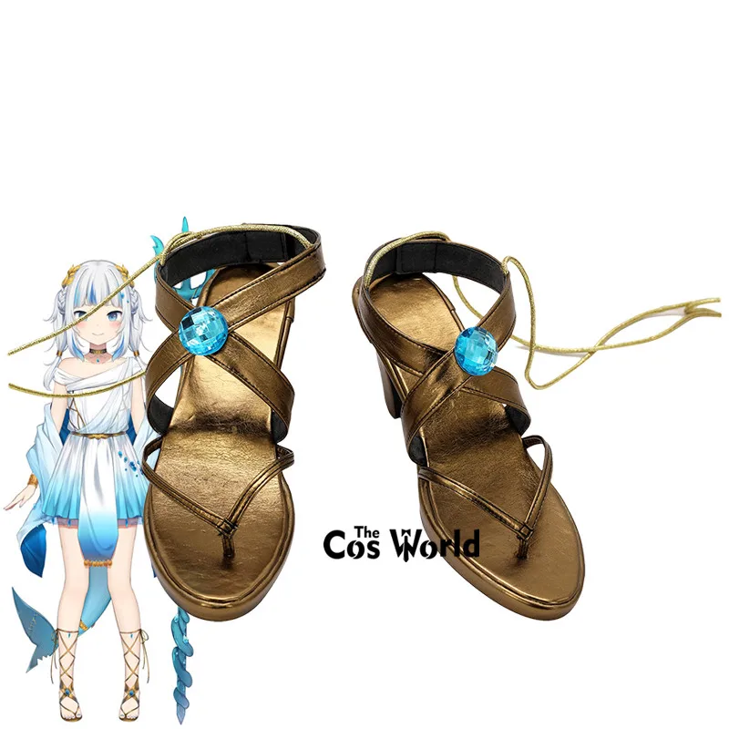 

Japanese Virtual YouTuber Hololive VTuber Gawr Gura Customize Anime Cosplay Shoes