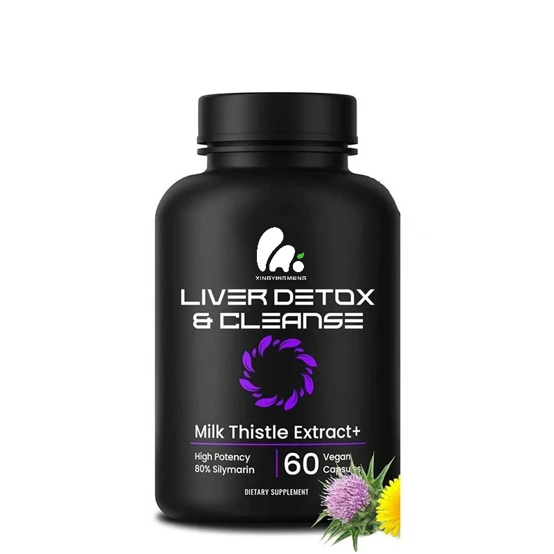 Liver Cleansing and Repair Formula:containing Silicon Crystal, Dandelion,chicory Root Powder,support Pill Supplement,60 Capsules