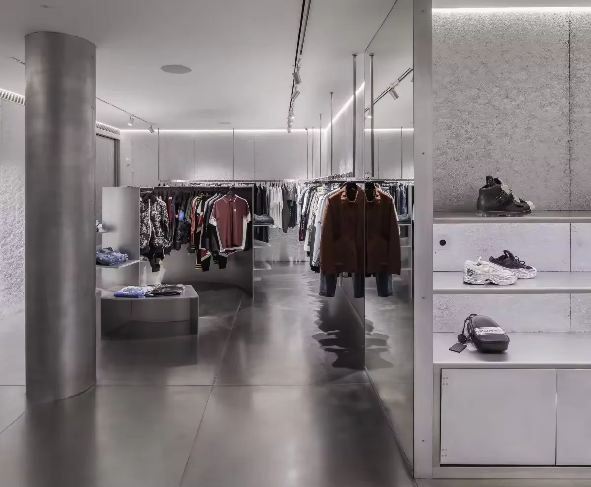 Sanhai Design per interni Negozio di abbigliamento da donna Negozio di design Pianificazione spaziale Resa massima 3D Piano da pavimento Layout di disegno per l'edilizia