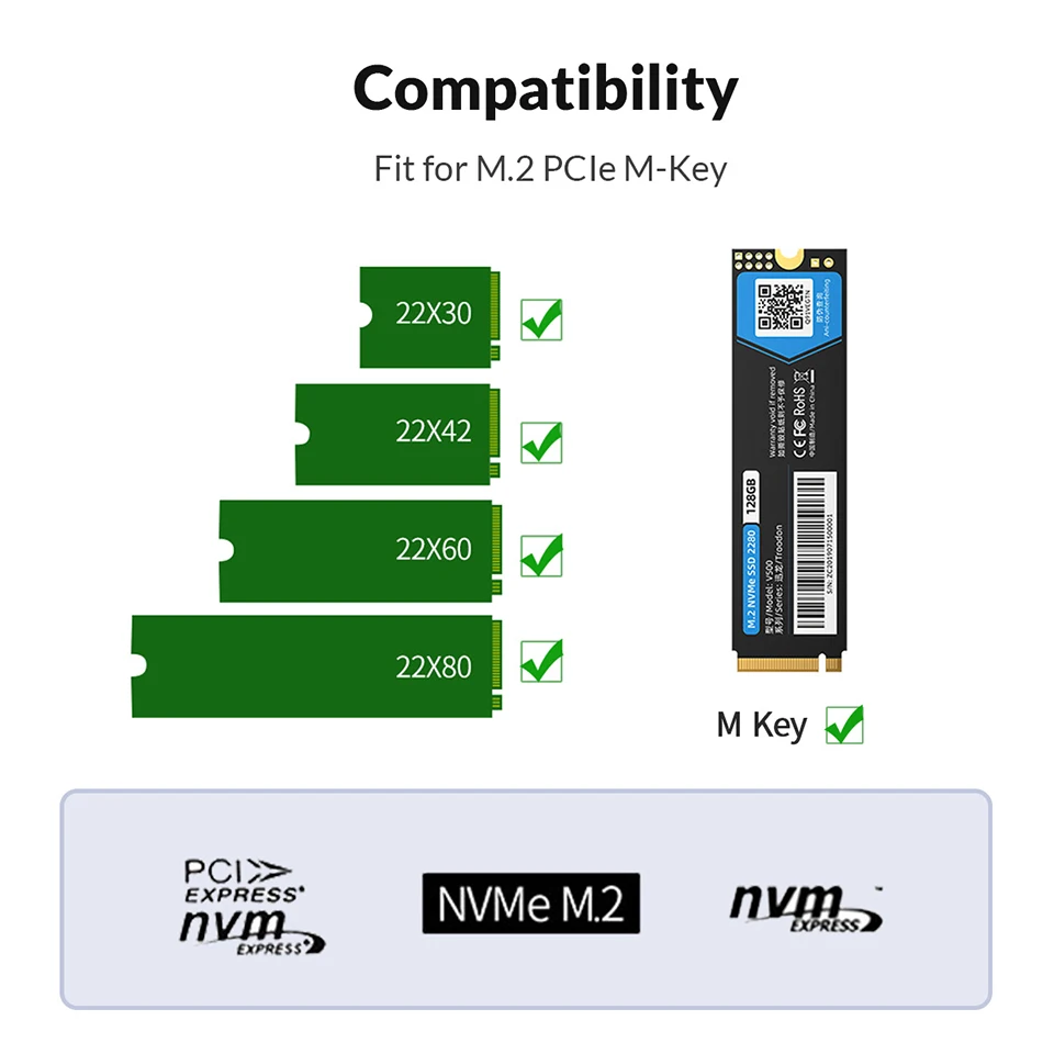 Imagem -04 - Orico M.2 Nvme Ssd Gabinete Offline Clone 10gbps Usb c Gen2 Case Externo Disco Rígido Porta de Baía Dupla Caixa de Armazenamento Copiadora