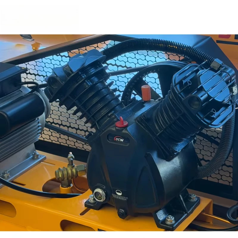 High Efficiency Belt-Driven Air Compressor 500L Storage Tank Pure Copper Coil Motor Durable Industrial Equipment for Factory