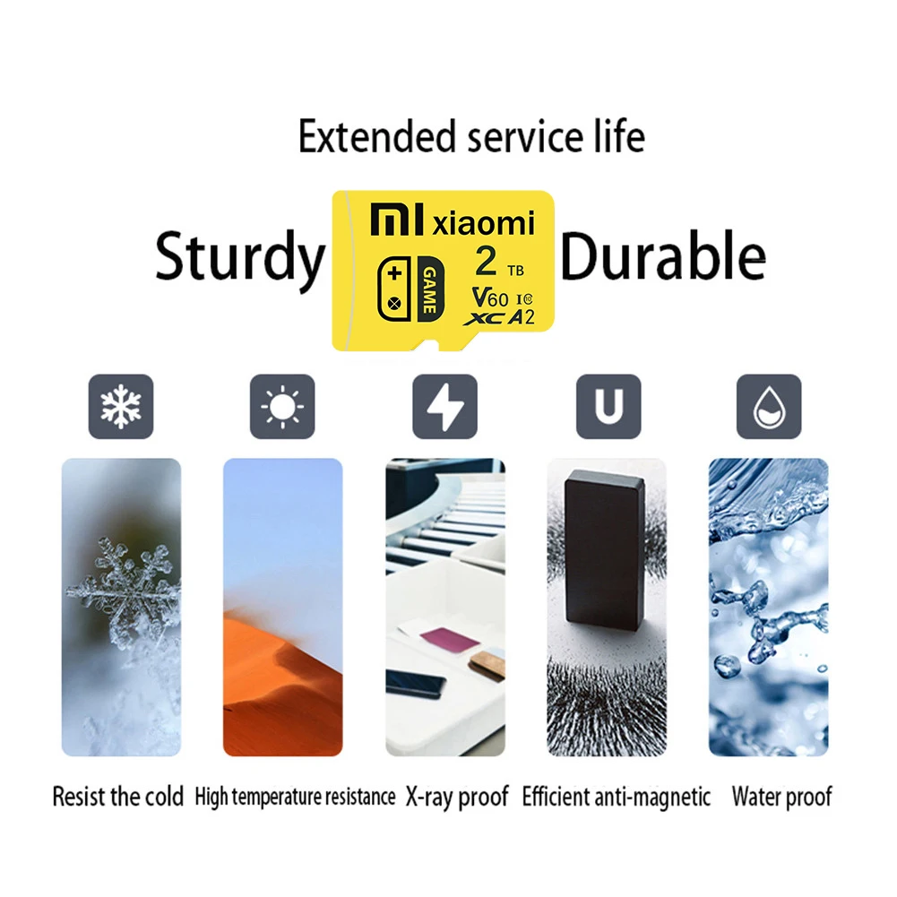 Xiaomi 2TB Original Memory Card 128GB A2 Super Micro SD Card 1TB Mini SD Card Flash TF Card For Sony For Lenovo Gift SD Adapter