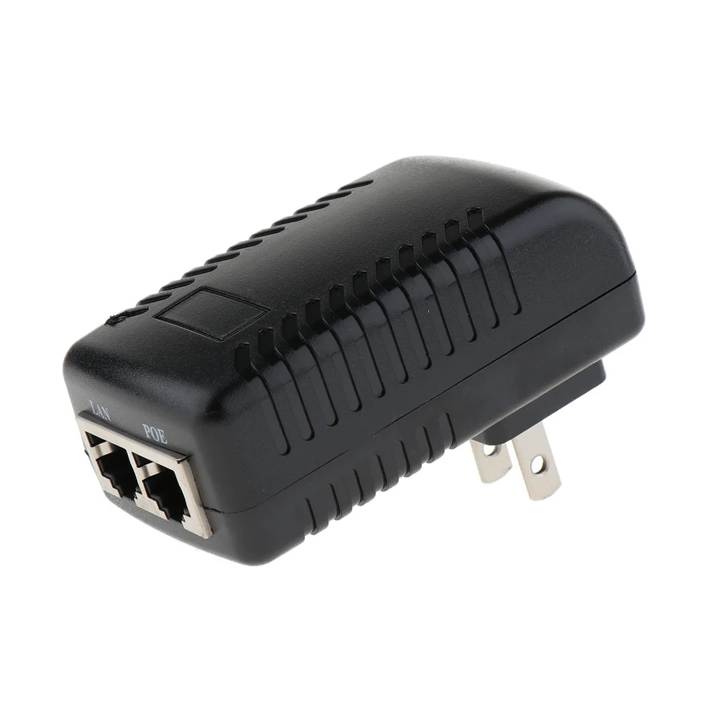 POE 인젝터 전원 공급 장치 벽 어댑터, IP 카메라용, IEEE 802.3af, 12V1A