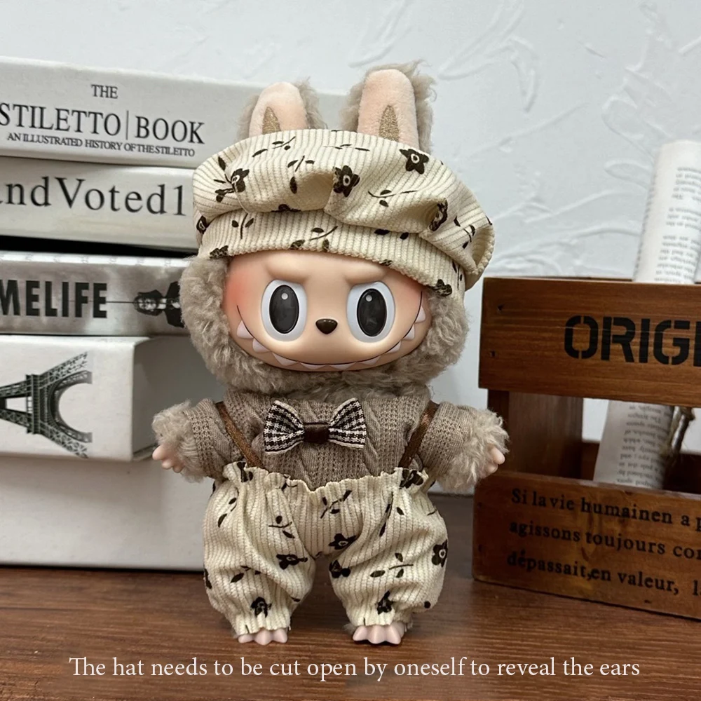 Dla 15-17cm Ropa labubu ubranka dla dzieci strój spódnica zestaw urocza zabawka do przebierania dla labubu Akcesoria