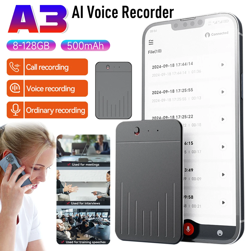 

Приложение для диктофона с искусственным интеллектом, управление голосом и текстом, записывающее устройство, пересечка и продолжение связок с чатомGPT для лекций, встреч, интервью