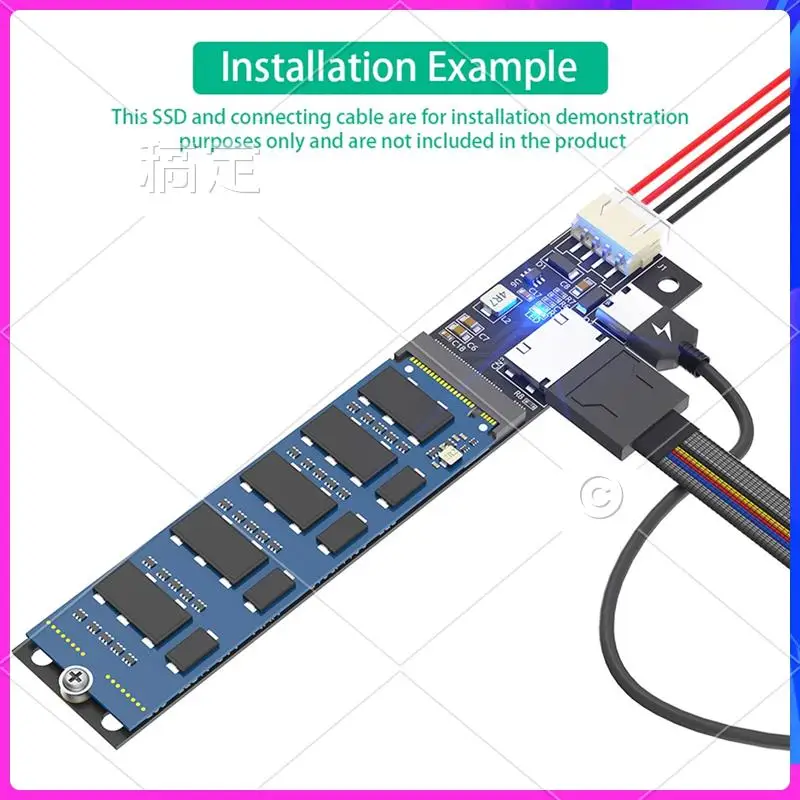 

AP-M.2 (NGFF) Nvme SSD To SFF-8611/8612 Адаптер расширения Riser Card для 2230 2242 2260 2280
