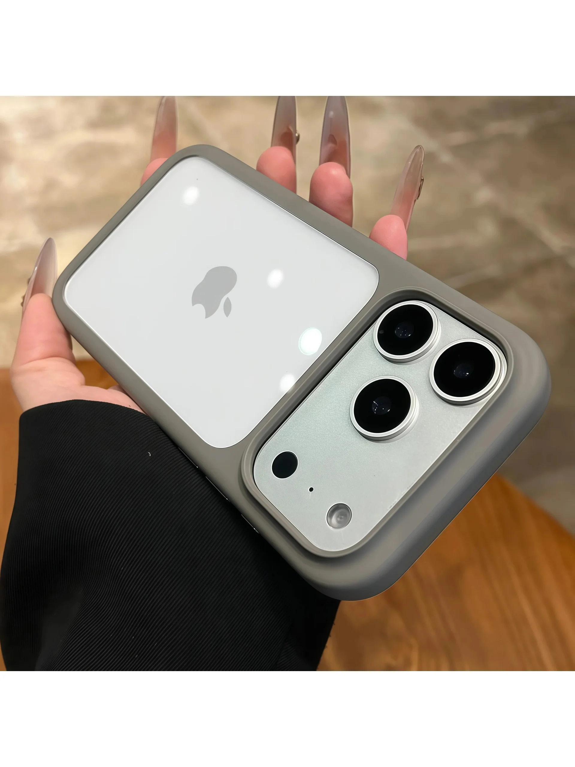 Luksusowe, zaawansowane silikonowe etui z miękkimi krawędziami, przezroczyste, do iPhone 18 17 Pro 17 Pro Max, odporne na wstrząsy etui na telefon z twardym panelem tylnym. — 2