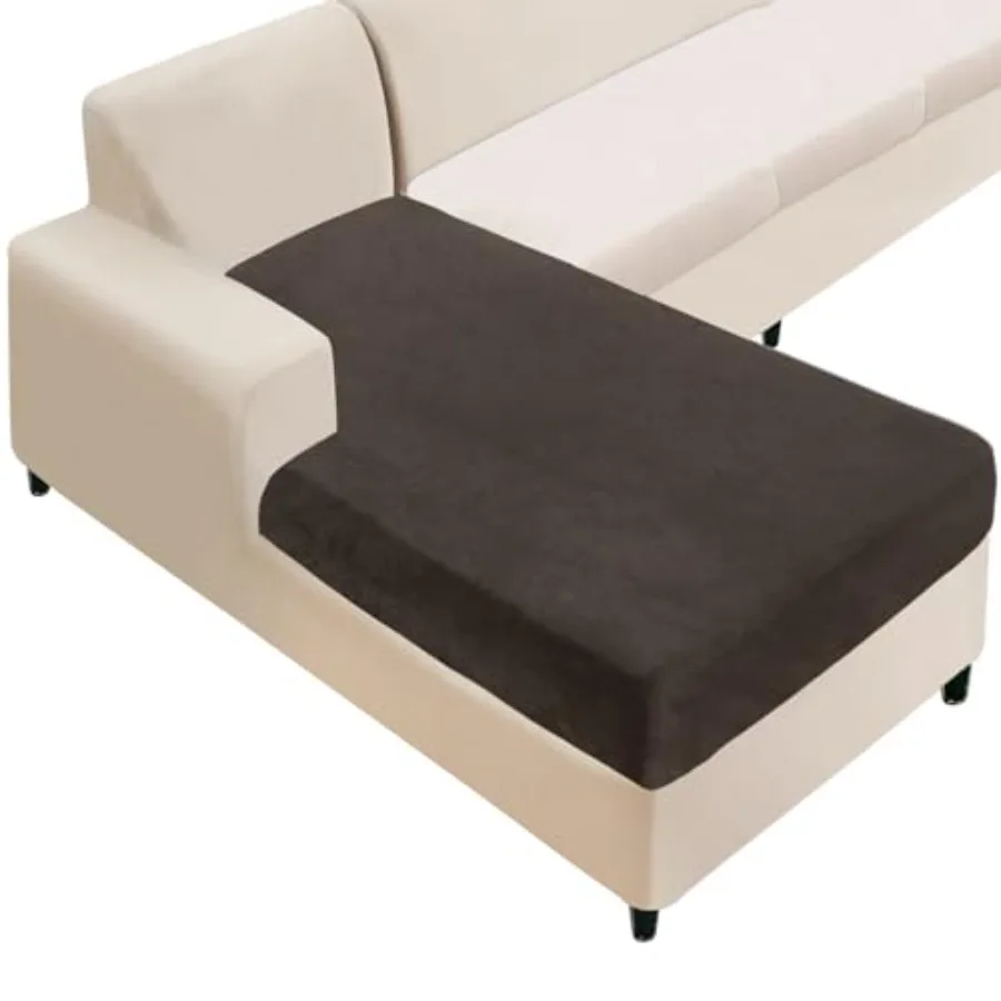 

Чехол для секционного дивана, 1 шт., велюровый, отдельный чехол для шезлонга, мягкий эластичный чехол для дивана, для левого/правого секционного модуля