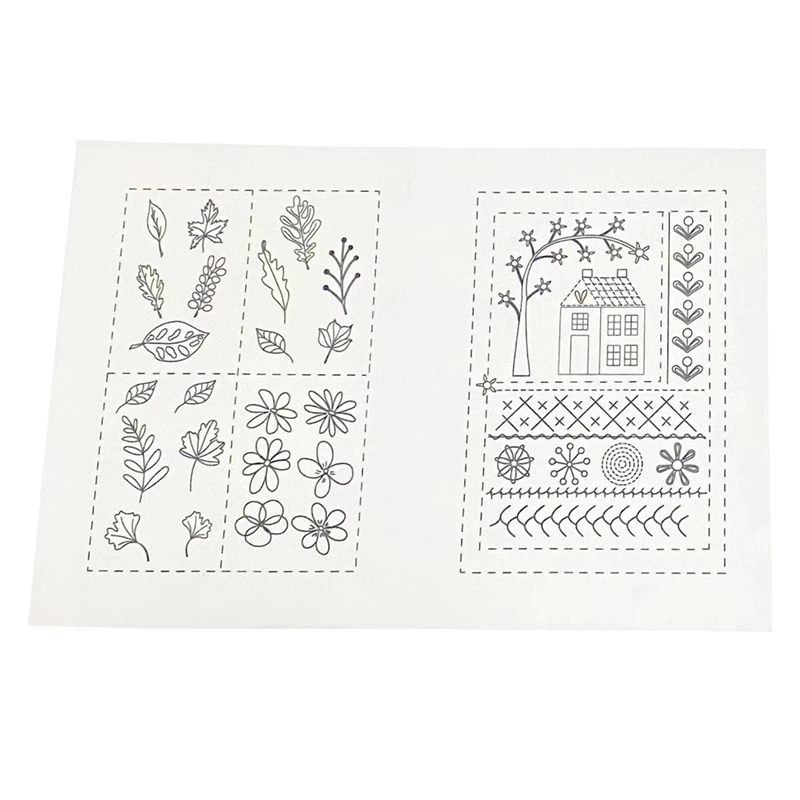 6 Pages Embroidery Stitches Book, DIY StitchesBooks, Embroidery Sewing Books, Beginner Embroidery Sewing Kit