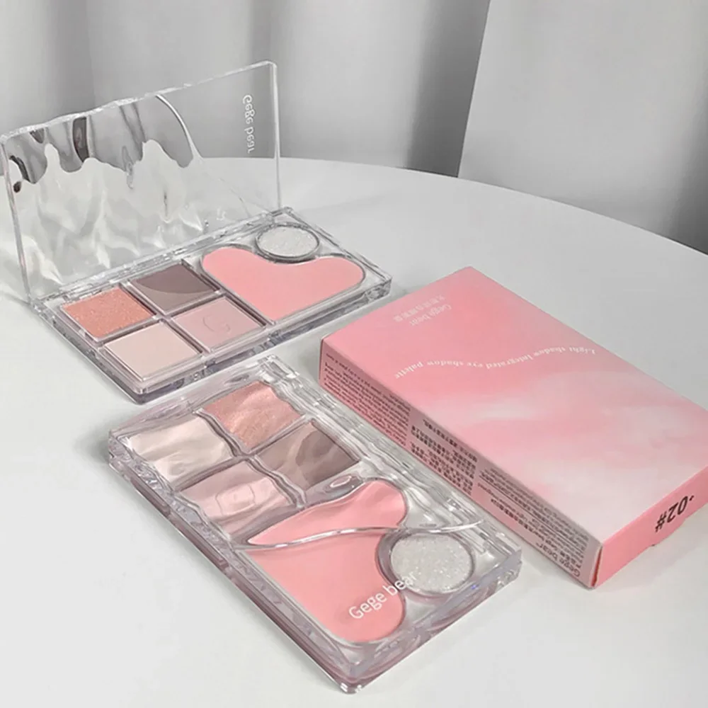 ピンキーハート ゲゲベア アイシャドウパレット マット パール調 アースカラー スパンコール 長持ち アイシャドウ＆コントゥアパレット