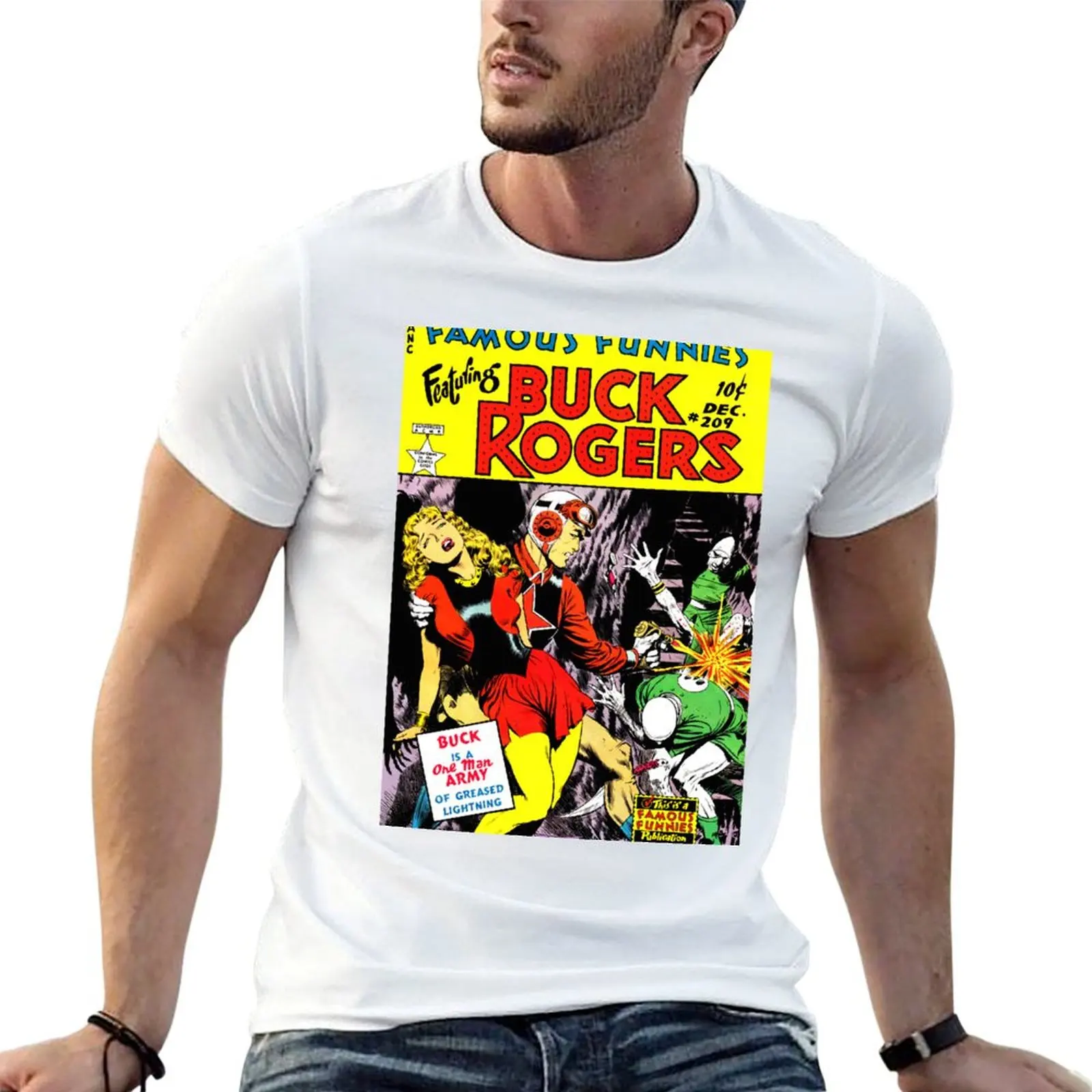 

t - funny shirts comic Rogers t T-Shirt cotton Buck man art shirt cotton