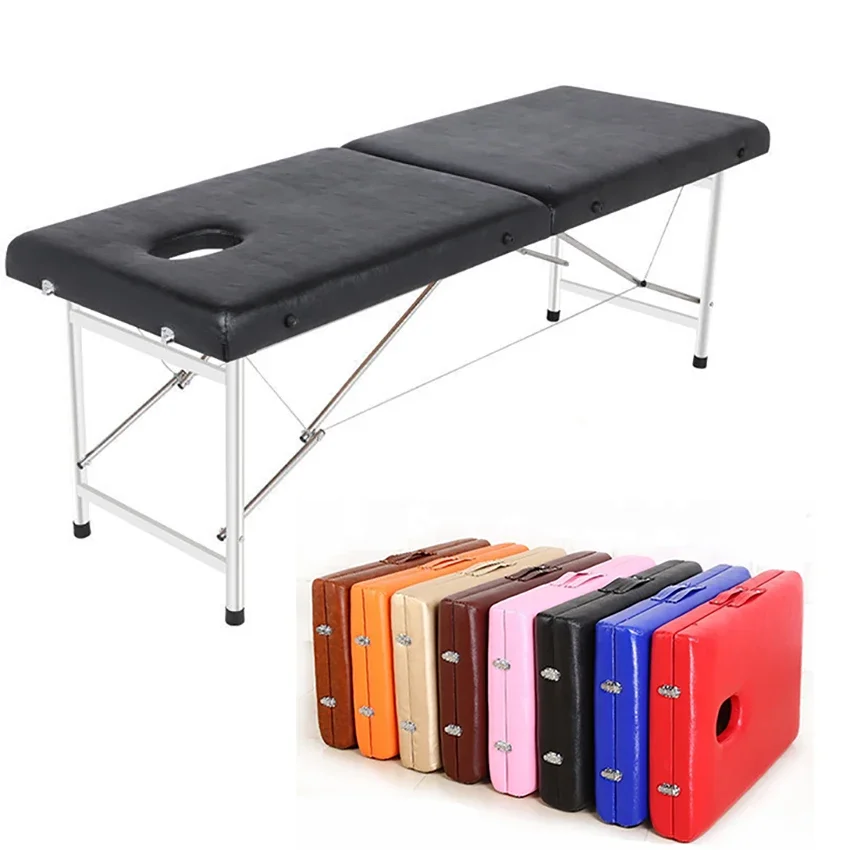 High Quality Best  Stainless Steel Portable Foldable Lash Beauty Spa Massage Table  Massage Bed