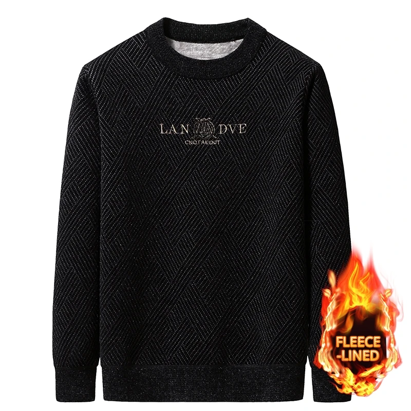 Velluto spesso di alta qualità caldo uomo marchio di moda autunno inverno slim fit pullover in maglia maglione di design maglione casual di lana coreana