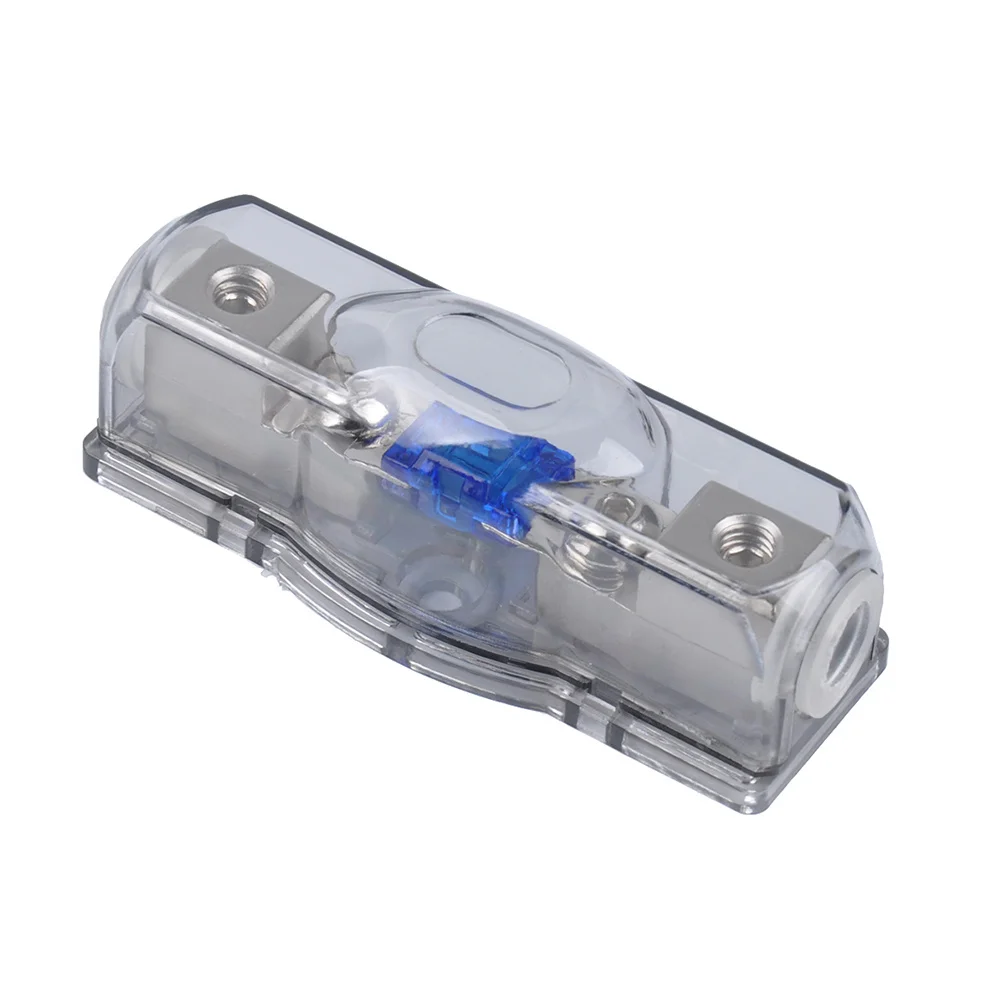 

12V Audio Fuse Holder 60A Inline Anl Dustproof 4/8Ga Input Output Fuse Box For Car Trailer Bus Yacht Rv Car Horn Parts