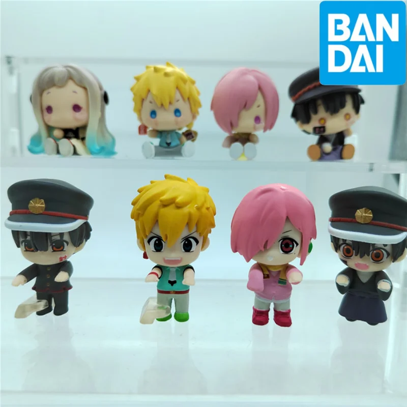 Hot Toilet-bound Hanako-kun Bandai Gashapon Original Anime Figure Minamoto Kou Collectible Model Birthday Gifts Cute Ornaments