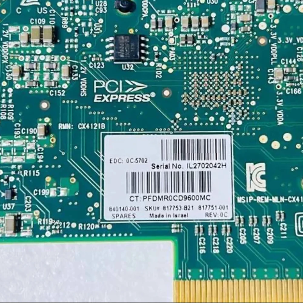 817753-B21 817751-001 10/25G Optical Card CX4-Lx EN MCX4121A-ACUT