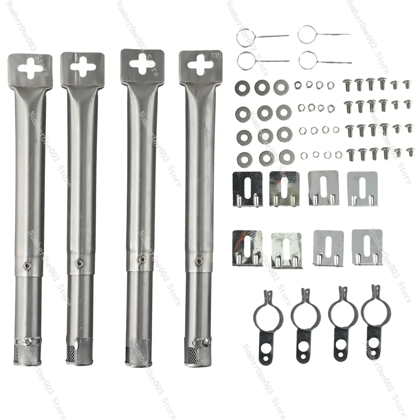 

Садовые трубчатые горелки для барбекю на открытом воздухе, сверхмощные 4 шт., дворовый гриль, курильщики, масштабируемый газ, универсальная нержавеющая сталь