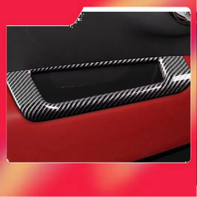 

Car Rearview Mirror Adjustment Window Button Switch Sticker In Carbon Fiber For RHD For FIAT 500 Abarth 595 695 2008-2023-M54K