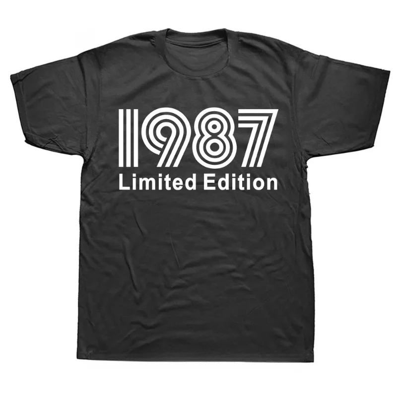 Made in 1987 37th Cassette Tape Vintage T Shirts Graphic Cotton Streetwear Short Sleeve Birthday Gifts T-shirt Mens Clothing