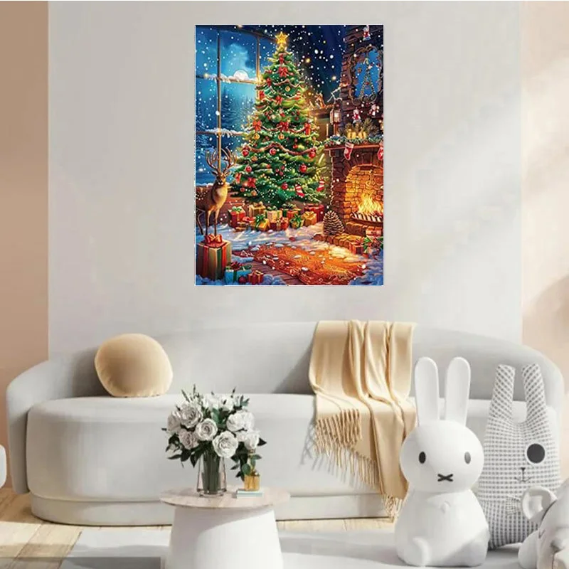 AB 5D Diamond Art Painting Kit Weihnachtsbaum, DIY Kit Diamond Painting Art Weihnachten Diamond Painting Kit