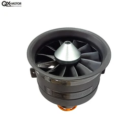 QX-MOTOR  60A 80A ESC 64mm EDF 12 Blades Set with Brushless Motor 2100KV 2300KV 3300KV 3500KV 3800KV 4300KV  for RC Airplane