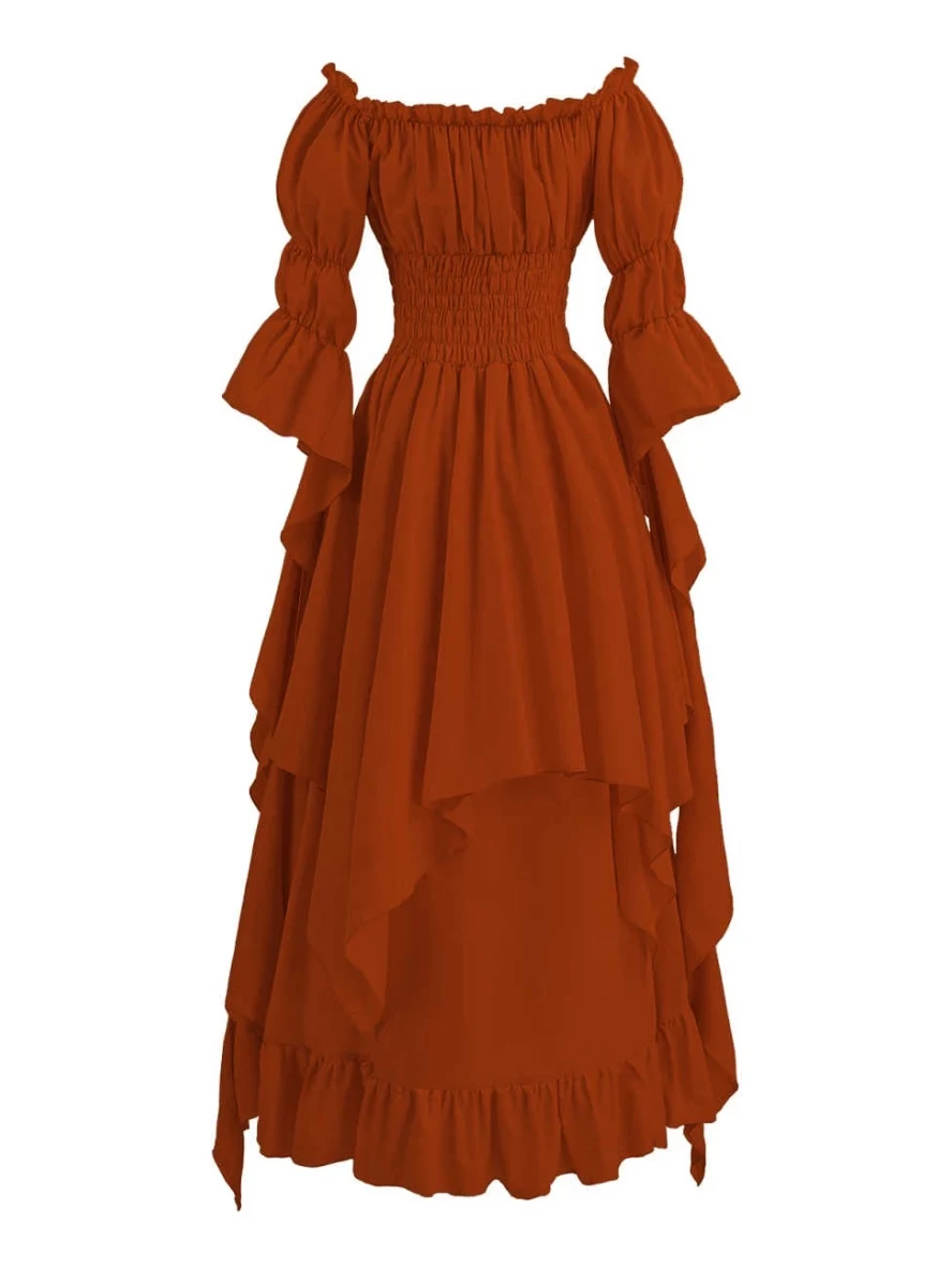 Robe de sorcière gothique pour femmes, Costume de la Renaissance médiévale, robe victorienne