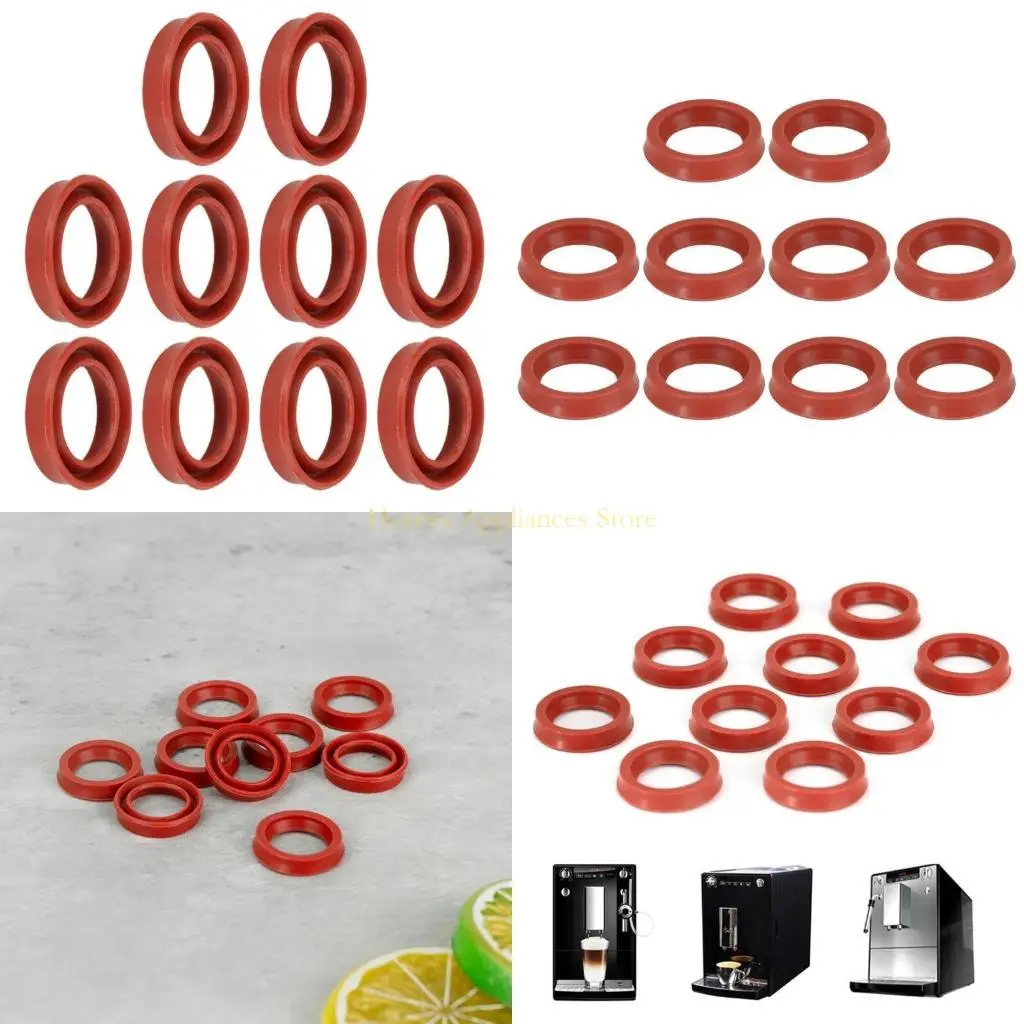 D0AB 10PCS Easy Installation Lip Seal Automatic Coffee Machine Gasket for Coffee