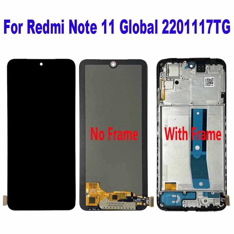 For Redmi Note 11 Global 2201117TG 2201117TI 2201117TY 2201117TL LCD Display Touch Screen Digitizer Assembly For Redmi Note 11