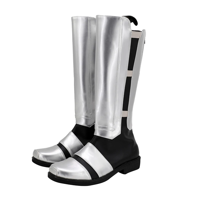Game Star Darth Revan Silver Cosplay Shoes Boots Costume Halloween Party  Accessories - view 3