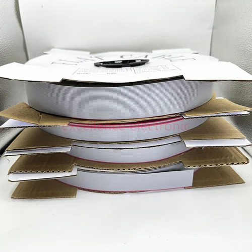 Imagen 2 del producto Cable de cinta plana de tono gris, 1/2/5/10 metros, 6P/8/10/14/16/20/26/30/34/40/50/60 Pines, 1,27mm, 28 AWG cable para conector FC IDC de 2,54mm