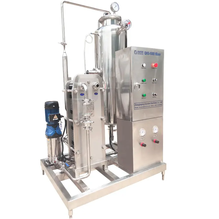 Automatic Small Carbonated Co2 Soft Beverage Mixer Carbonated Drink Mixing Machine