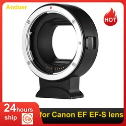 Andoer EF-EOSR Auto Focus Camera Lens Adapter Ring IS Image for Canon EF EF-S Lens to Canon EOS R RF Mount Full Frame Cameras