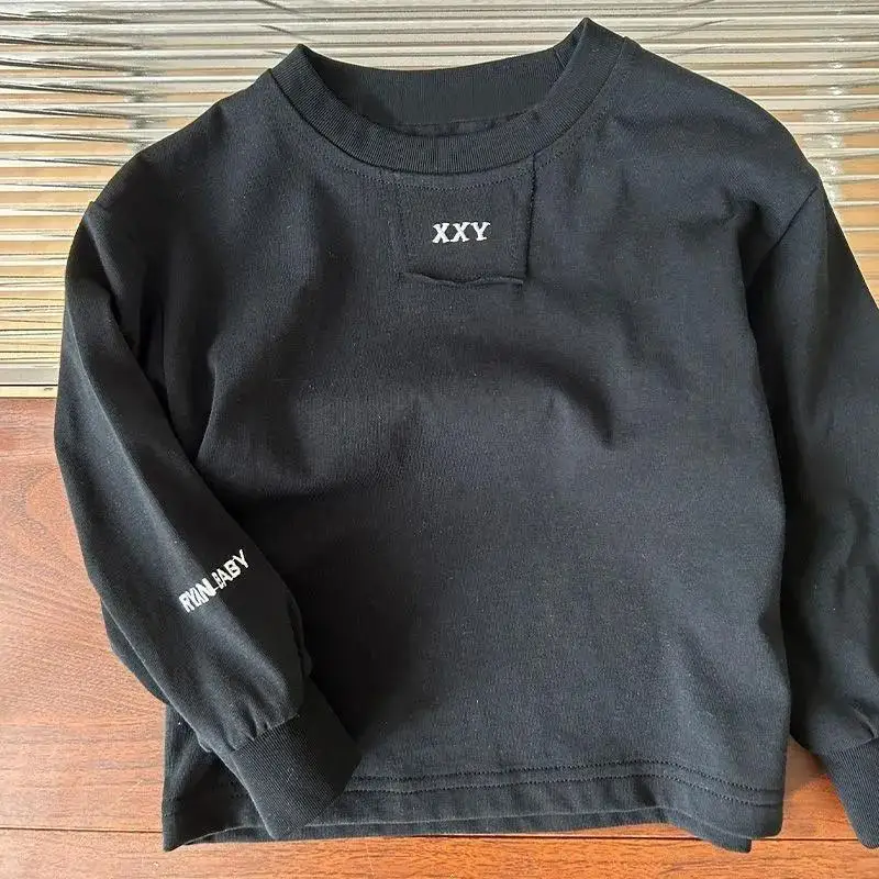 Neues Frühlings-Herbst-Kinder-Baumwoll-Langarm-T-Shirt Baby-Sweatshirt Überzieh-Oberteil Jungen Mädchen Casual Schul-Sport-Pullover Kinder – Detail 13