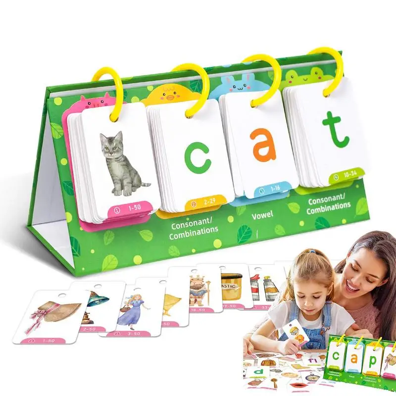 Sight Words Kids Learning Flash Cards Kids Preschool Sight Cards Spelling Games Homeschool Supplies With Card Rings For Kids