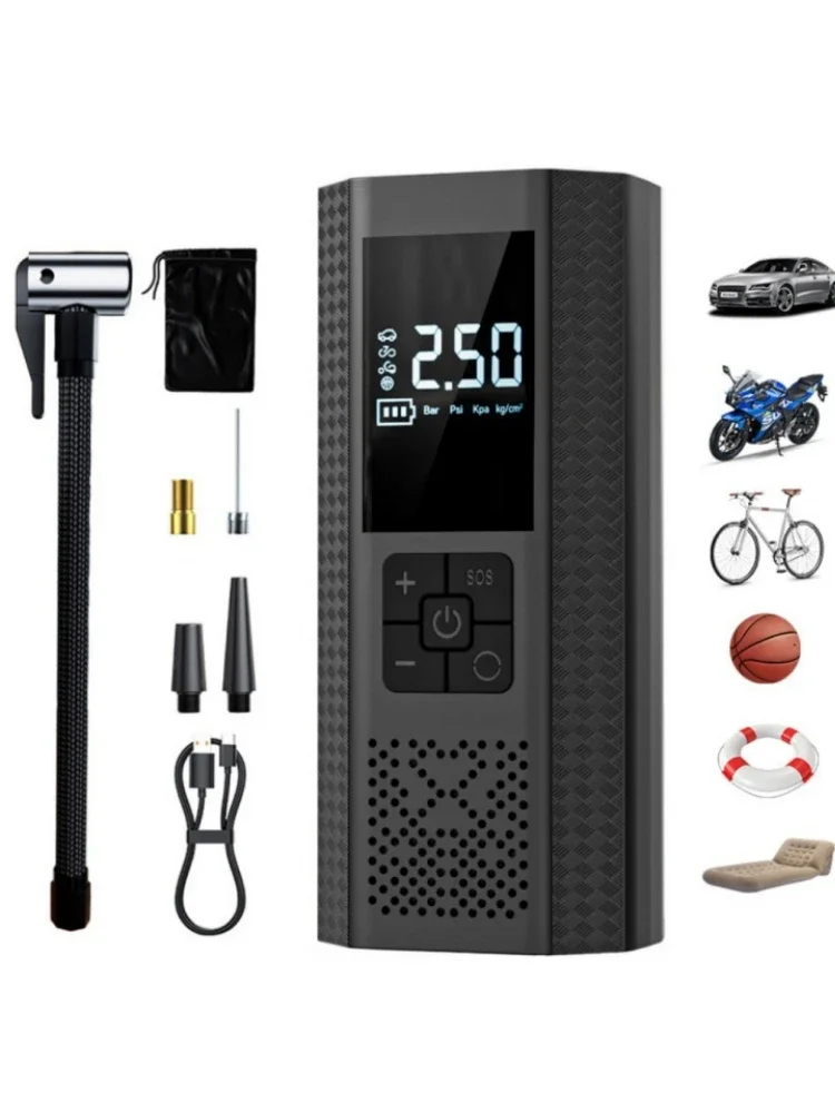 AliExpress HELLOLEIBOO 150PSI Car Wireless Inflator Portable Car Auto Inflator Small Sedan Tire Inflator Motorcycle Bicycle Basketball with Storage Bag