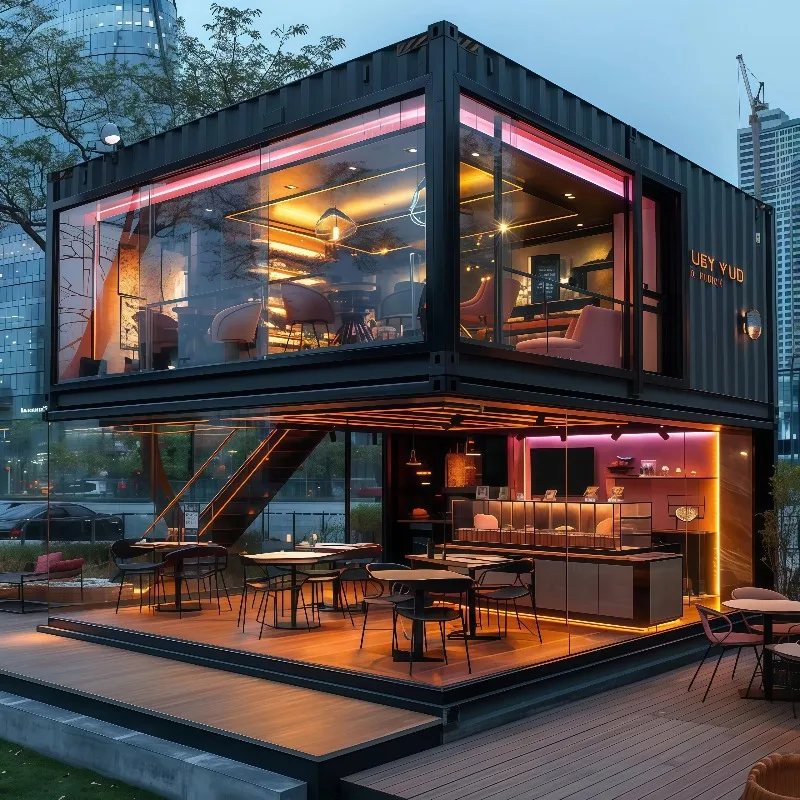 

Container mobile house Fixed box Rural outdoor villa B & B with decoration Temporary building Combination mobile house