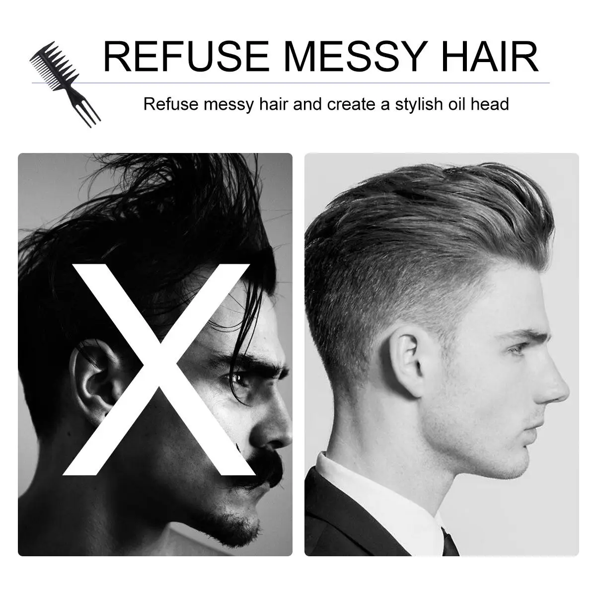 

Набор из 1 расчески: пластиковая, прочная, дорожного размера, для густых, кудрявых и прямых волос, антистатическая, для укладки, окрашивания волос, для салона и дома