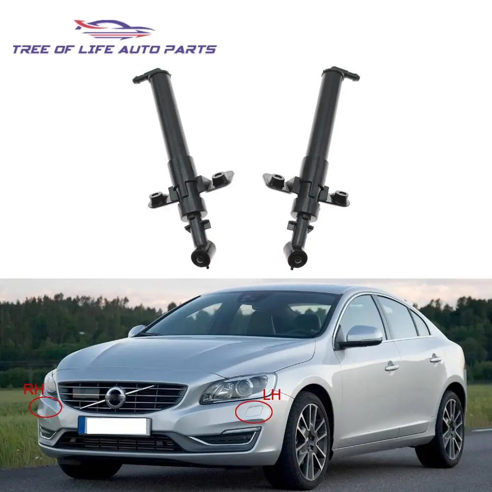 For VOLVO S60L 2014-2020 New Front Headlight Washer Nozzle Headlamp Cleaning Spray Pump Cylinder 31364066 31364065