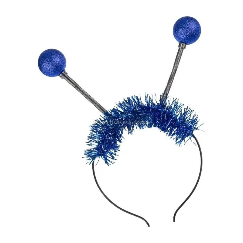 Party Ready Alien Headband com luzes cabelo iluminada e saltitante