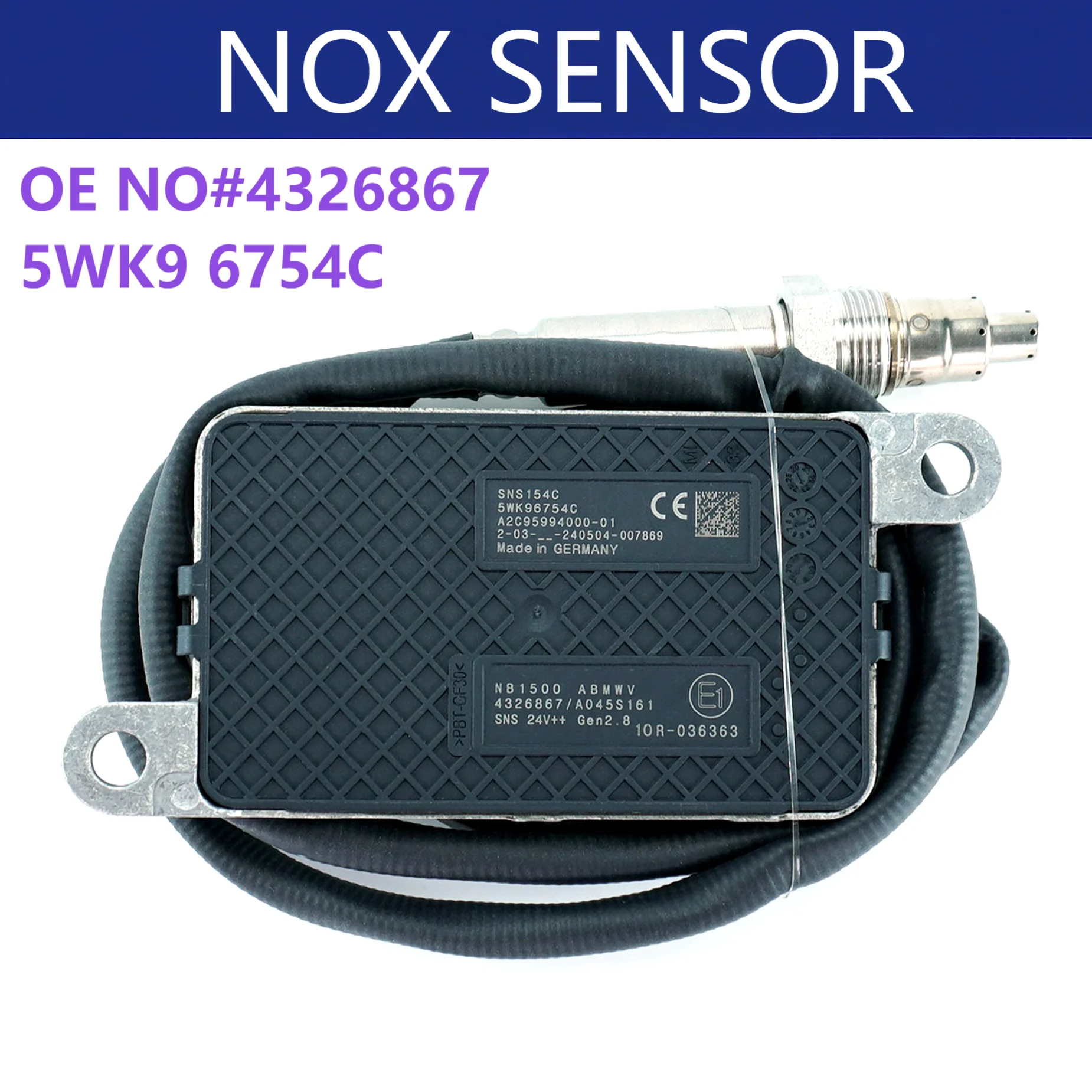 

4326867 5WK96754C High Quality NGK Probe NOX Sensor 5WK9 6754C Nitrogen Oxide Sensor For CUMMINS Engine Car Accessories In Stock