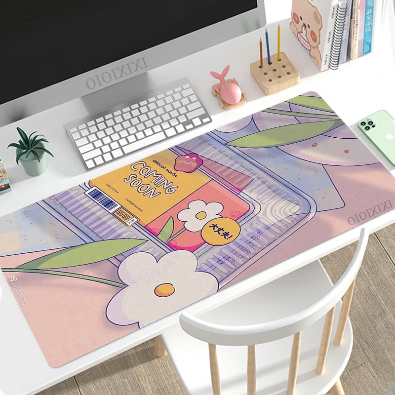 Cute Kawaii Mouse Pad Gaming XL HD Custom Computer Large Mousepad XXL keyboard pad Non-Slip Natural Rubber Soft PC Mouse Mat