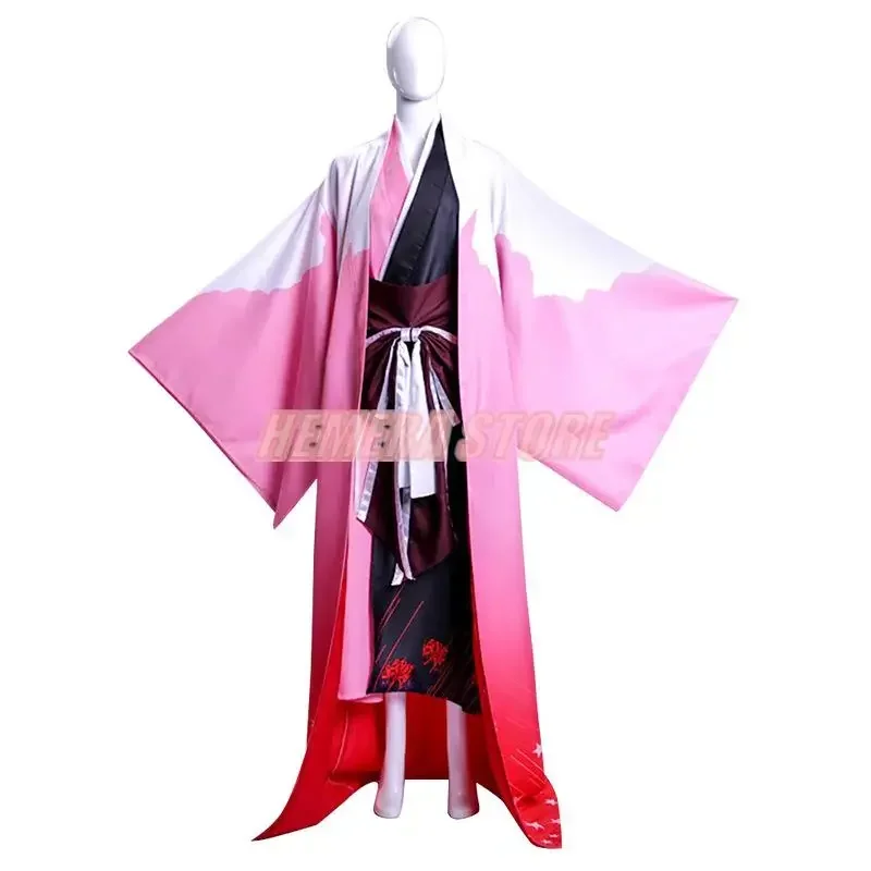 Disfraz de Cosplay de Anime BSG, figura Ozaki Koyo Bangannbana, Kimono hecho a medida, peluca de cosplay, sombrilla para fiesta de Halloween