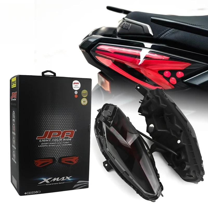 Acessórios da motocicleta novo led freio traseiro parar luz da cauda luz de circulação diurna para xmax 250 300 2022-2024
