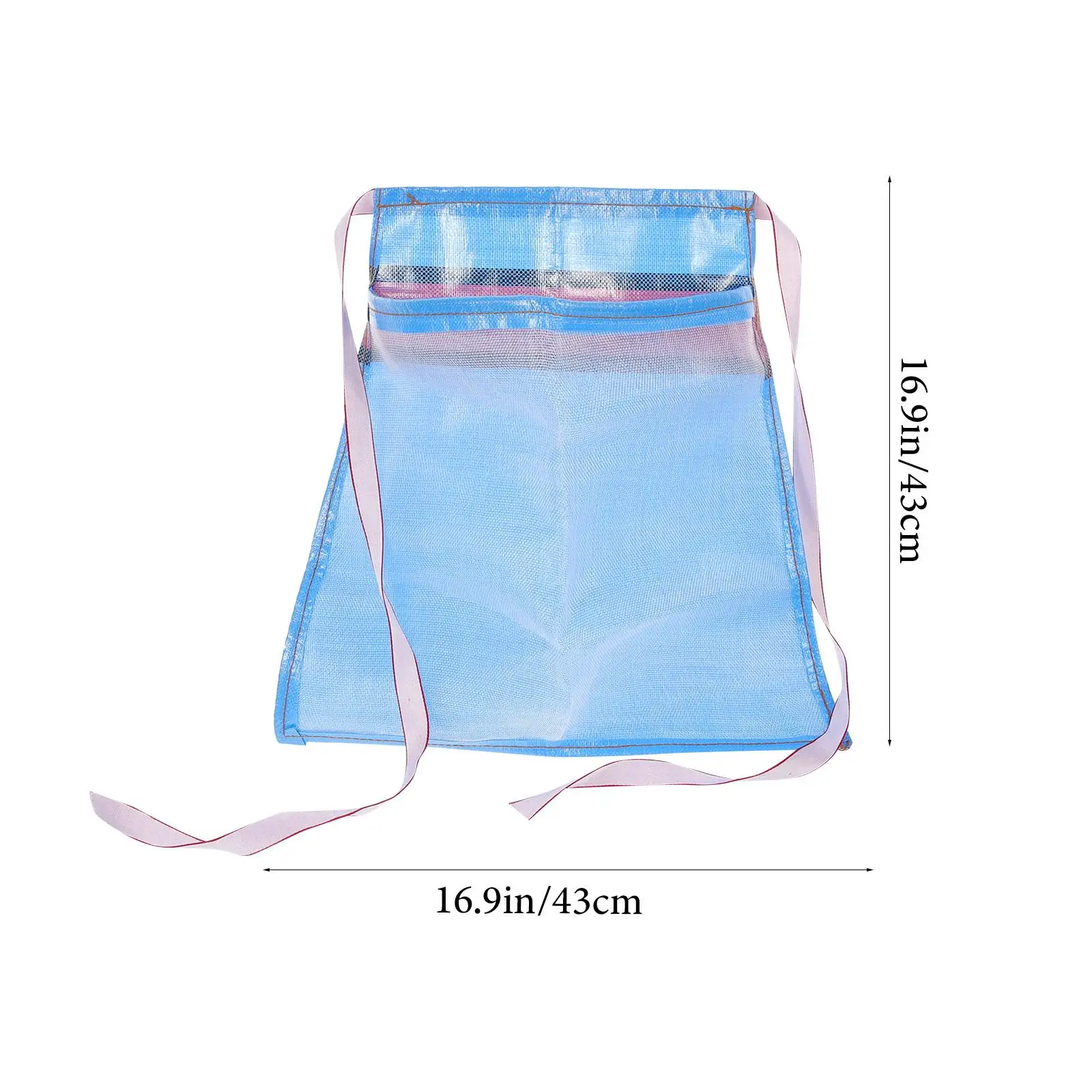 Borsa da giardinaggio per raccogliere frutta e verdura, portaoggetti da appendere, custodia per foraggiamento dei funghi, grembiule blu, custodia per foraggiamento in nylon per esterni
