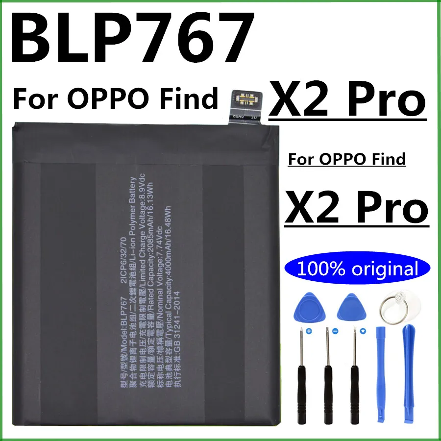 New BLP767 Battery For OPPO Find X2 Pro Mobile Phones
