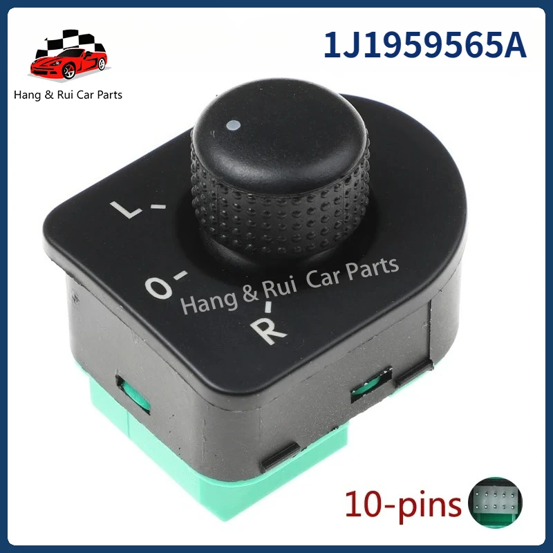 1J1959565A Perilla de ajuste del interruptor de control del espejo retrovisor lateral 1J1959565A para Volkswagen VW Golf 4 Jetta Bora Mk4 Beetle 1998-2006