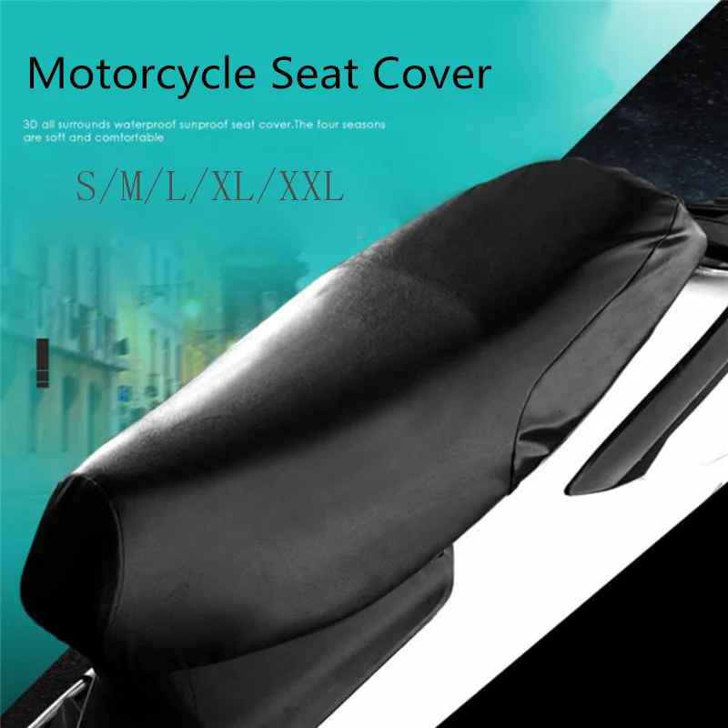 Waterproof Motorcycle Sunscreen Seat Cover Cap Prevent Bask In Seat Scooter Sun Pad Heat Insulation Cushion Protect Universal