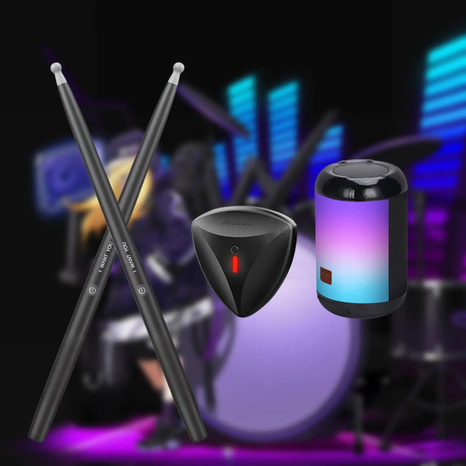 

Electronic Air Drum Lightweight for Birthday Gifts Professionals Enthusiasts